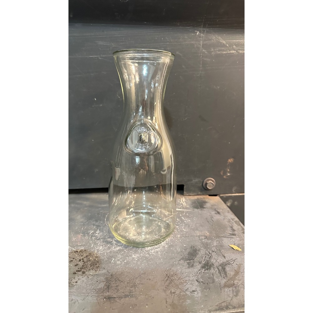 VTG Paul Masson Since 1852 embossed glass carafe decanter Milk  Bottle